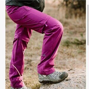NWT Arctix 3X Plum Purple Convertible Womens Trail Hiking Pants / Shorts
